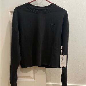 RVCA Women’s Small Black Long Sleeve Sweatshirt